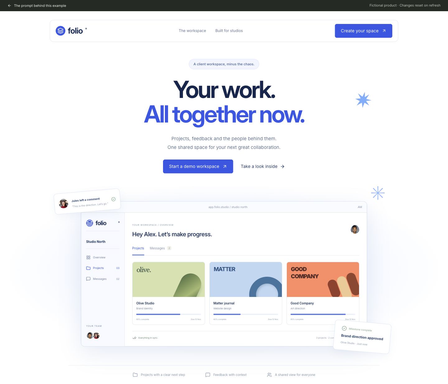 A product story worth the first scroll. — revised design